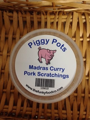 Madras Curry Flavoured Pork Scratchings 80g