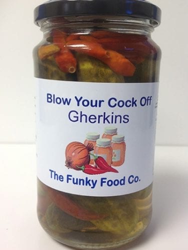 Blow Your Cock Off Gherkins 400g