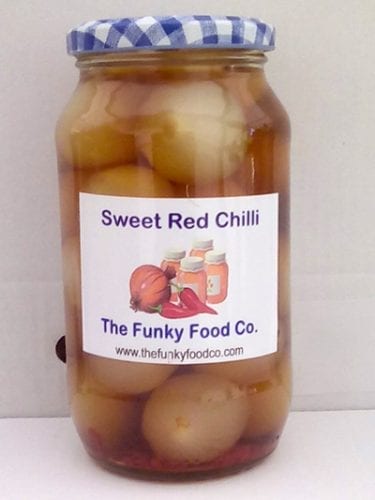 Sweet Red Chilli Pickled Onions 440g